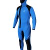 Hooded Canyoning suit RENTAL 6,5 mm thermo BLUE